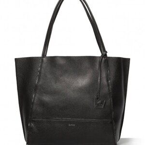 Botkier Soho Tote Handbag, Black Pebbled Leather Women's Purse, Like New
